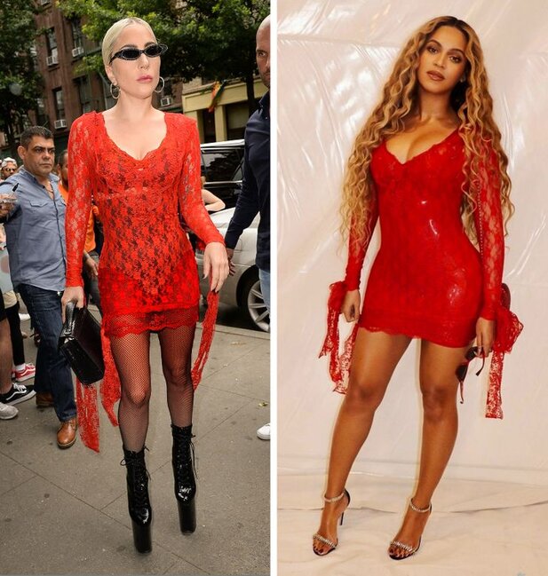 Oxşar geyinən MƏŞHURLAR - FOTO