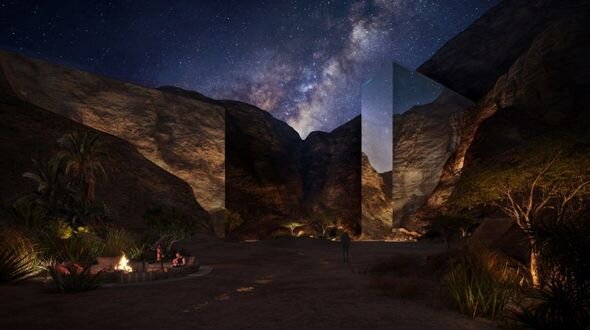 Memarlıq möcüzəsi: Səhrada "görünməz" hotel tikilir - FOTO/VİDEO