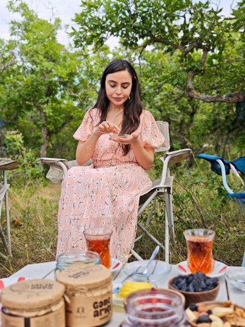 Leyla Əliyeva Xızıda - Fotolar