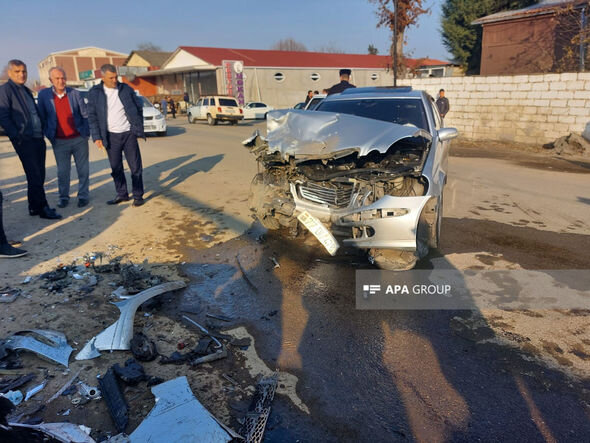 Masallıda zəncirvari qəza baş verib, xəsarət alanlar var - FOTO