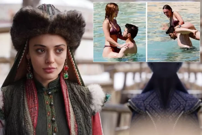 Memar sevgilisi ilə barışan aktrisanın dənizdə romantik anları