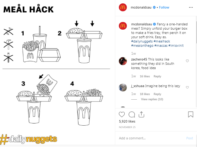 "McDonald's"da bütün yeməkləri BİR ƏLDƏ tutub ayaqüstü və PULSUZ yeməyin RAHAT ÜSULU - FOTO-VİDEO