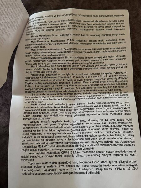 Azərbaycanda qadın vətəndaşın 5100 manat pulunu mənimsəyib - İDDİA