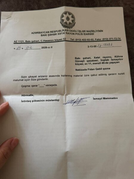 Azərbaycanda qadın vətəndaşın 5100 manat pulunu mənimsəyib - İDDİA