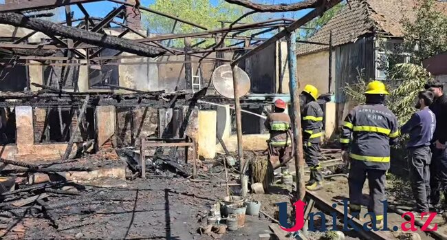 Masallıda baba və nəvə yanaraq öldü - İcra başçısı hadisə yerinə getdi-Yenilənib