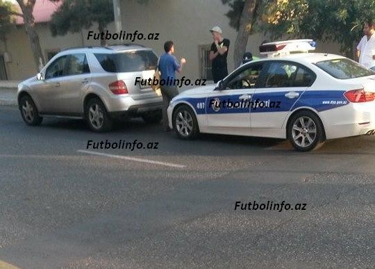 Yol polisi "Qarabağ"ın hücumçusunu saxladı - FOTO
