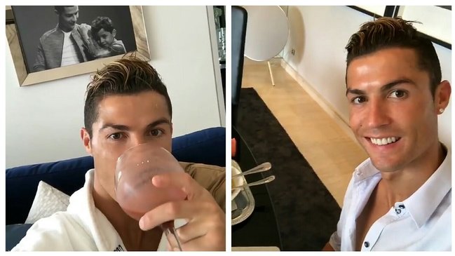 Ronaldo körpələri ilə - FOTO