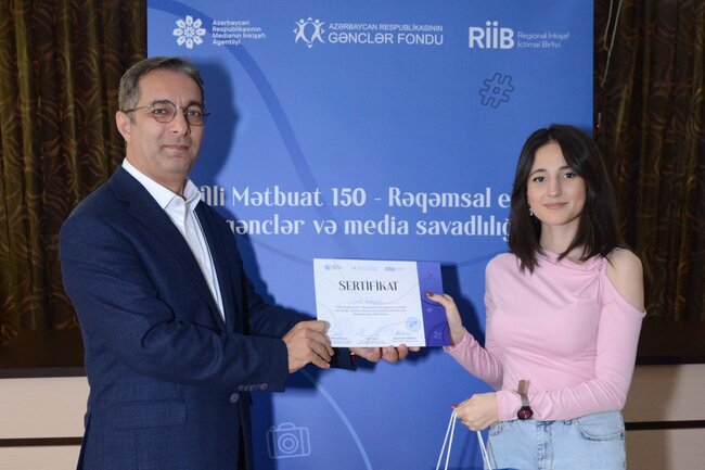 "Milli Mətbuat 150 – Rəqəmsal erada gənclər və media savadlılığı" layihəsi çərçivəsində gənclərlə görüş keçirilib