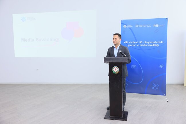 "Milli Mətbuat 150 – Rəqəmsal erada gənclər və media savadlılığı" layihəsi çərçivəsində gənclərlə görüş keçirilib