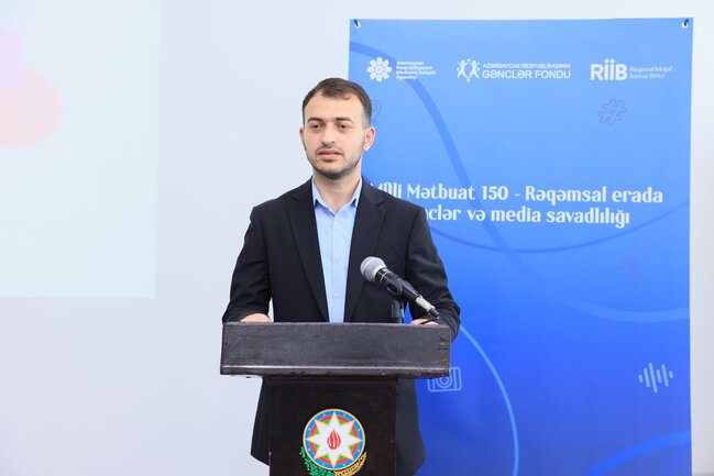 "Milli Mətbuat 150 – Rəqəmsal erada gənclər və media savadlılığı" layihəsi çərçivəsində gənclərlə görüş keçirilib
