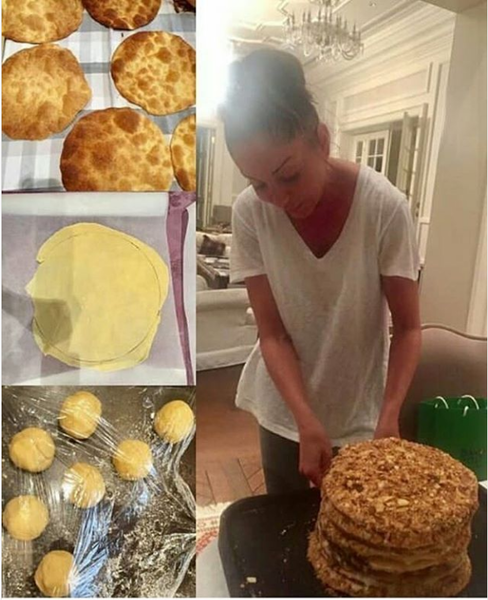 Birinci xanım tort hazırladı, Leyla Əliyeva paylaşdı - FOTO
