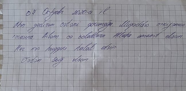 Şəhid olduqdan sonra evindən tapılan məktub HƏR KƏSİ KÖVRƏLTDİ - Xanımı danışdı -FOTOLAR