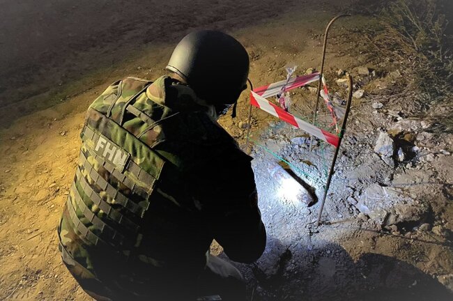 Bakıda top mərmisi tapıldı - FOTOLAR