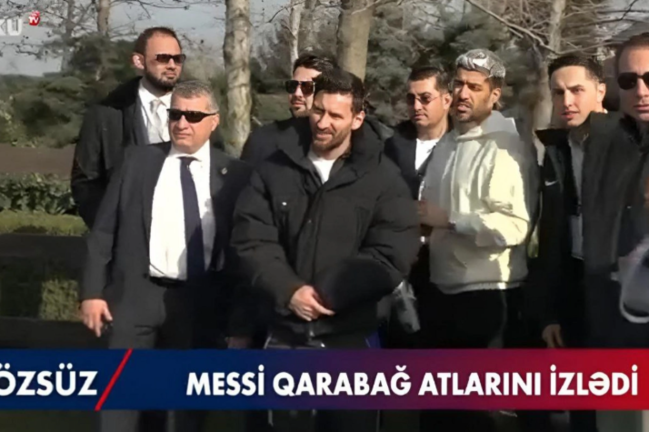 Messi Qarabağ atları ilə tanış oldu