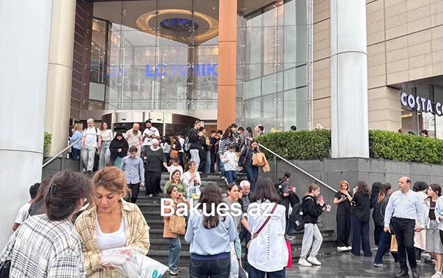 "Gənclik Mall"da həyəcan siqnalı - Foto - Yenilənib