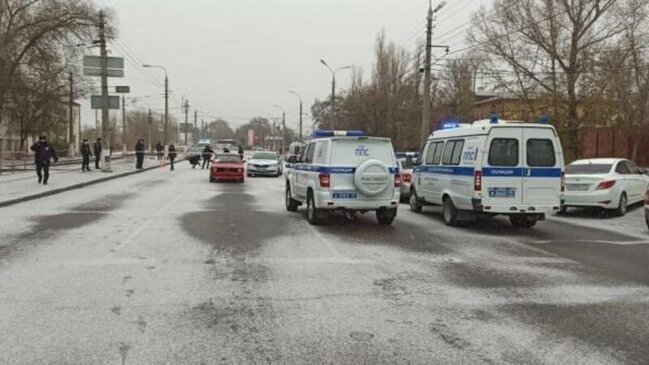 Erməni rus polisi vurdu, polis atəş açdı - VİDEO