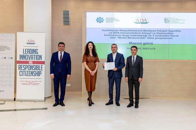 3 moduldan ibarət olan "Media Menecmenti" təlim proqramının üçüncü modulu keçirilib