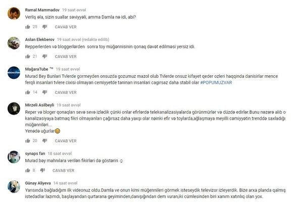 Damlanı verilişinə çağırdığına görə tənqid edildi – FOTO/VİDEO