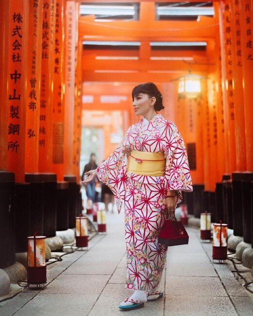 Nanə Yaponiyanın məşhur bambuk meşələrində - Fotolar