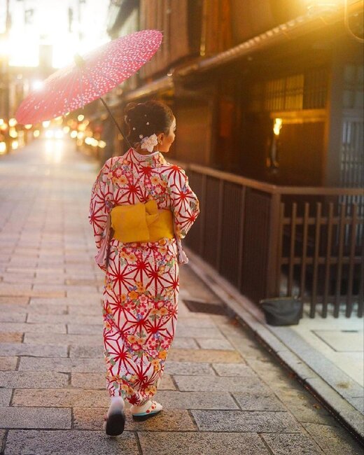 Nanə Yaponiyanın məşhur bambuk meşələrində - Fotolar