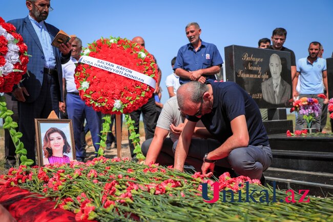 Natəvan Babayeva dəfn olundu - FOTOLAR