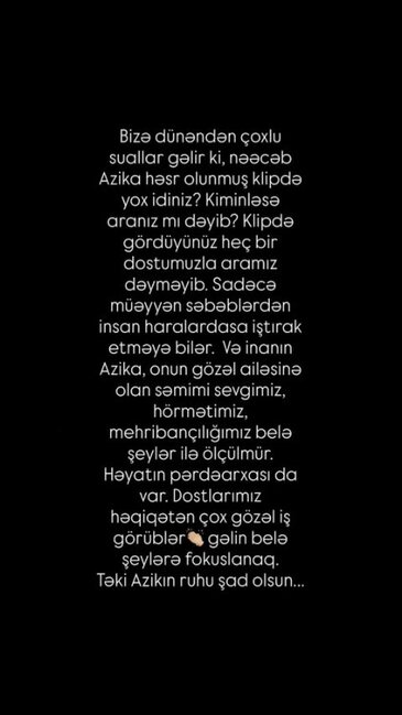 Nicat niyə Azərlə bağlı klipdə rol almayıb?