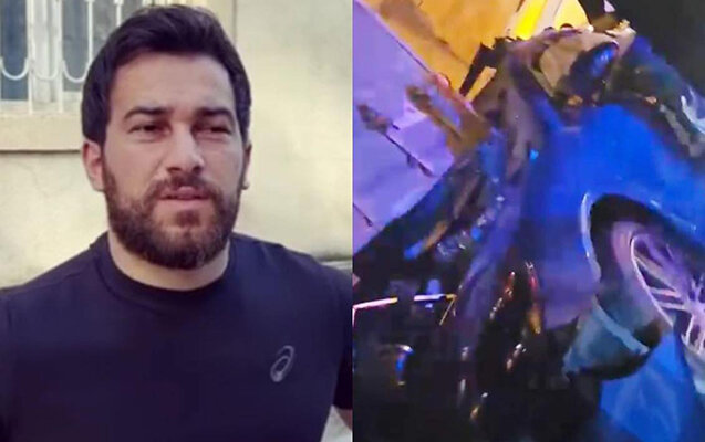 "Nikosayağı" qəzaya düşdü, qolu amputasiya edildi - Fotolar + Video