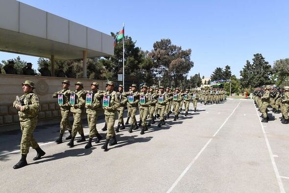 Vətən müharibəsi şəhidlərinin xatirəsinə həsr olunmuş abidə lövhəsinin açılışı olub - FOTO