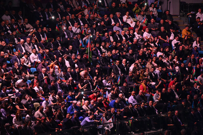 Prezident cüdo üzrə dünya çempionatının açılış mərasimini izlədi - Fotolar-Yenilənib