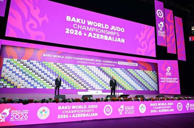 Prezident cüdo üzrə dünya çempionatının açılış mərasimini izlədi - Fotolar-Yenilənib
