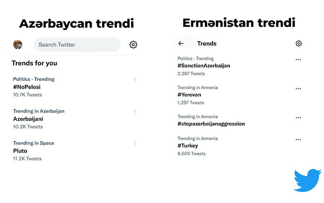 Azərbaycanlıların Pelosiyə qarşı başladığı kampaniya trend oldu