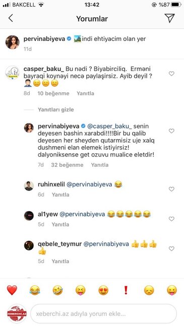 "İndi də məni xalq düşməni etmək istəyirsiniz?" - Pərvin onu tənqid edənlərə CAVAB VERDİ - FOTOLAR