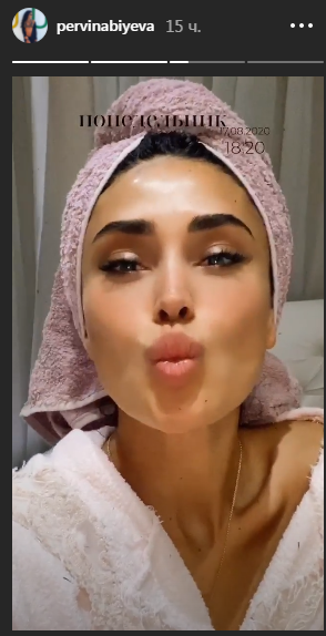 Pərvinin bu görüntüləri çox danışılacaq: - Hamam xalatında... - FOTOLAR