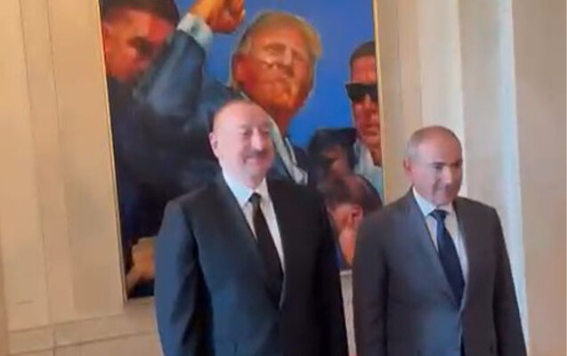 Paşinyan İlham Əliyevlə foto çəkdirib - Video