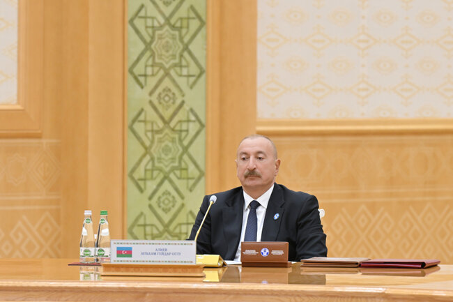 Prezident MDB Dövlət Başçıları Şurasının məhdud tərkibdə iclasında - Fotolar
