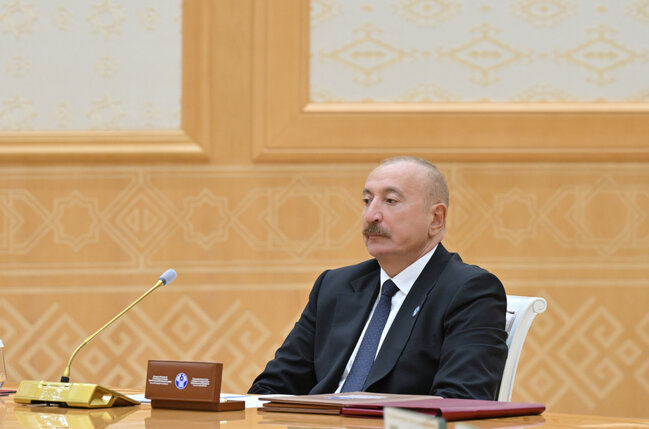 Prezident MDB Dövlət Başçıları Şurasının məhdud tərkibdə iclasında - Fotolar