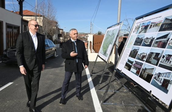 Prezident İlham Əliyev Xankəndinin Kərkicahan qəsəbəsində olub