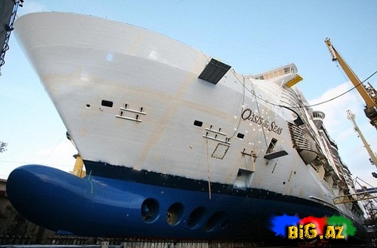 Dünyanın ən böyük gəmisi: Titanikdən 5 dəfə böyük – FOTO