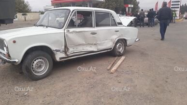 Azərbaycanda zəncirvari qəza: Beş nəfər xəsarət aldı - FOTO