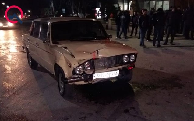 Göyçayda qəza - 2 nəfər yaralandı + Fotolar