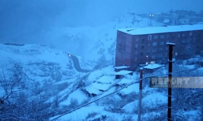 Azərbaycana ilk qar yağıb - FOTO