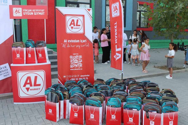 AL Market işğaldan azad olan ərazilərdə "Məktəbə Qayıdış" tədbirləri keçirdi