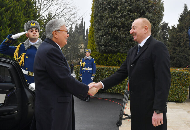 Qazaxıstan Prezidenti Kasım-Jomart Tokayev Füzuli rayonuna gedib