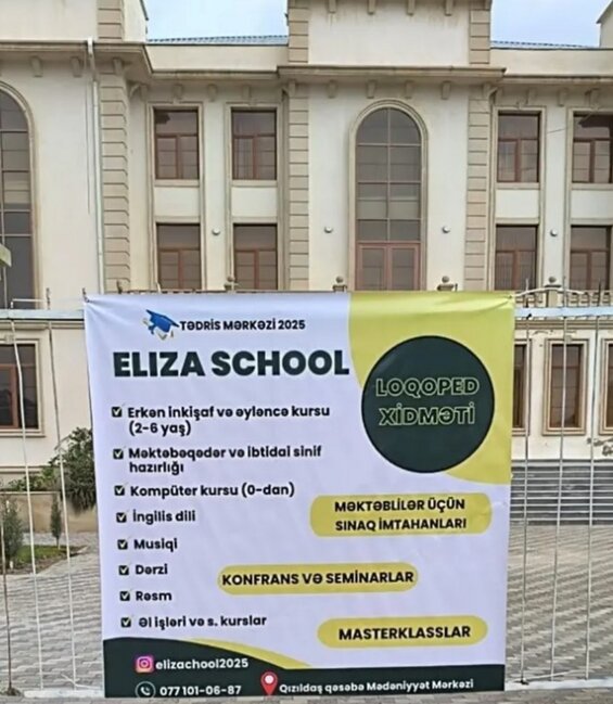 Qaradağda Mədəniyyət Mərkəzi uşaq bağçasına çevrilib (FOTO)