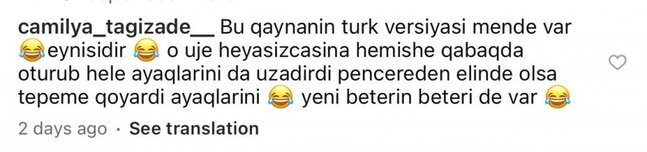 "Qayınanamın əlində olsa ayaqlarını başıma qoyardı"
