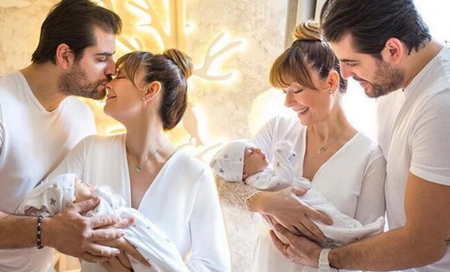 Yenicə ana olan aktrisa ilk dəfə qızının üzünü göstərdi - FOTO