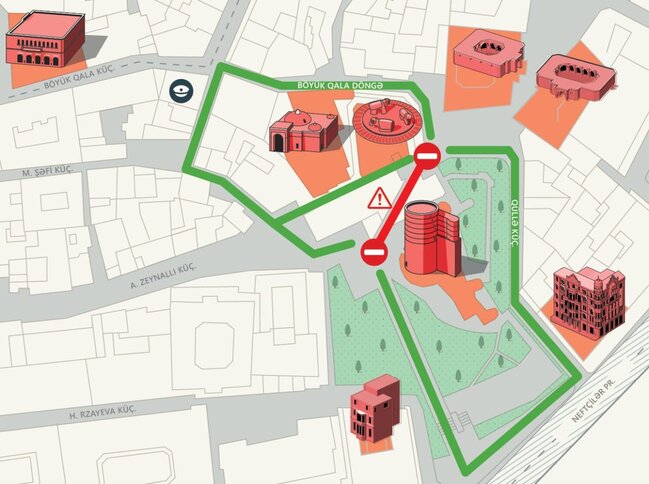 Qız qalasının qarşısındakı körpü təmirə bağlandı