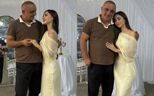 Qızı İbrahim Borçalı ilə fotolarını paylaşdı