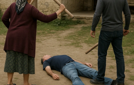 Qusarda qadın qonşu kişi ilə birləşib ərini döyüb öldürdü