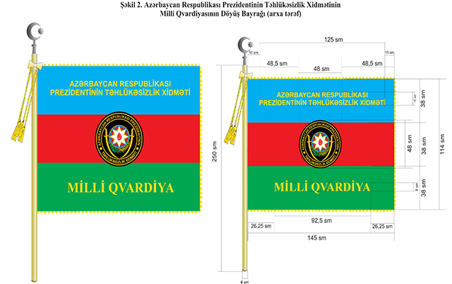 Prezident Milli Qvardiyanın Döyüş Bayrağının yeni təsvirini təsdiqlədi